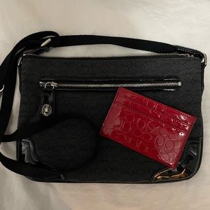 Coach purse and coin wallet